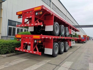 Nuovo Transauto 5 assi 60000kg carico utile contenitore pianale semirimorchio con carrello di atterraggio pesante 28t per la vendita - Product Image 3