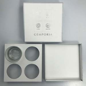 Custom Eco-Friendly Recyclable Matte <b>Gold</b> <b>Foil</b> Candle Boxes Durable Glossy UV Coating Embossing 4 Size Options Paperboard - Product Image 4