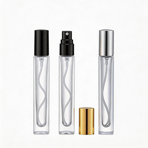 Flacon de <span class=keywords><strong>parfum</strong></span> en verre transparent de luxe de 10 ml avec bouchons métalliques de précision - Product Image 1
