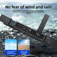 Serrure intelligente WiFi double face étanche Vertexis pour extérieur, capacité 100 empreintes digitales, mot de passe, RFID, en aluminium, pour portail et porte