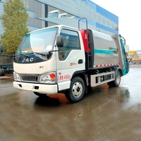 Camion compacteur à ordures JAC 5 CBM, petit compacteur à ordures, camion à ordures, véhicule d'élimination des déchets