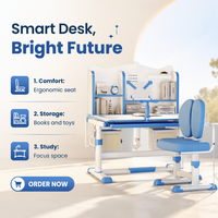 Chaise de bureau ergonomique moderne et écologique, réglable en hauteur, en MDF, pour enfants, idéale pour la lecture et la chambre à coucher