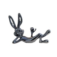 Figurine de lapin Oskar de dessin animé Art Déco pour la fête de Pâques, objet décoratif original pour armoire à vin, salon, entrée, meuble TV, décoration de la maison