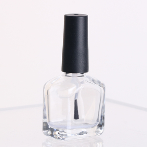 Flacon vide pour vernis à <span class=keywords><strong>ongles</strong></span>, 13 ml, en verre transparent, nouveau design, forme de <span class=keywords><strong>gel</strong></span>, récipient cosmétique avec pinceau doux, flacons personnels - Product Image 2