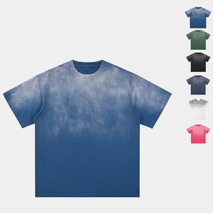 T-shirt Boxy en coton épais avec logo personnalisé pour hommes, délavé à l'acide, imprimé Dtg, surdimensionné, personnalisé pour hommes - Product Image 2