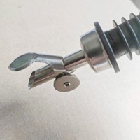 Bouchon de bouteille de vin en acier inoxydable écologique et portable pour cuisine domestique, avec ouverture et fermeture automatiques, verseur pour sauce soja et huile comestible
