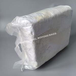 Paños de limpieza industriales de algodón 100% blancos para uso industrial - Product Image 1