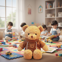 Boneka Hewan Lucu Beruang Super Lembut 30cm dengan Isian Kapas PP untuk Hadiah Ulang Tahun Anak, Hadiah Natal