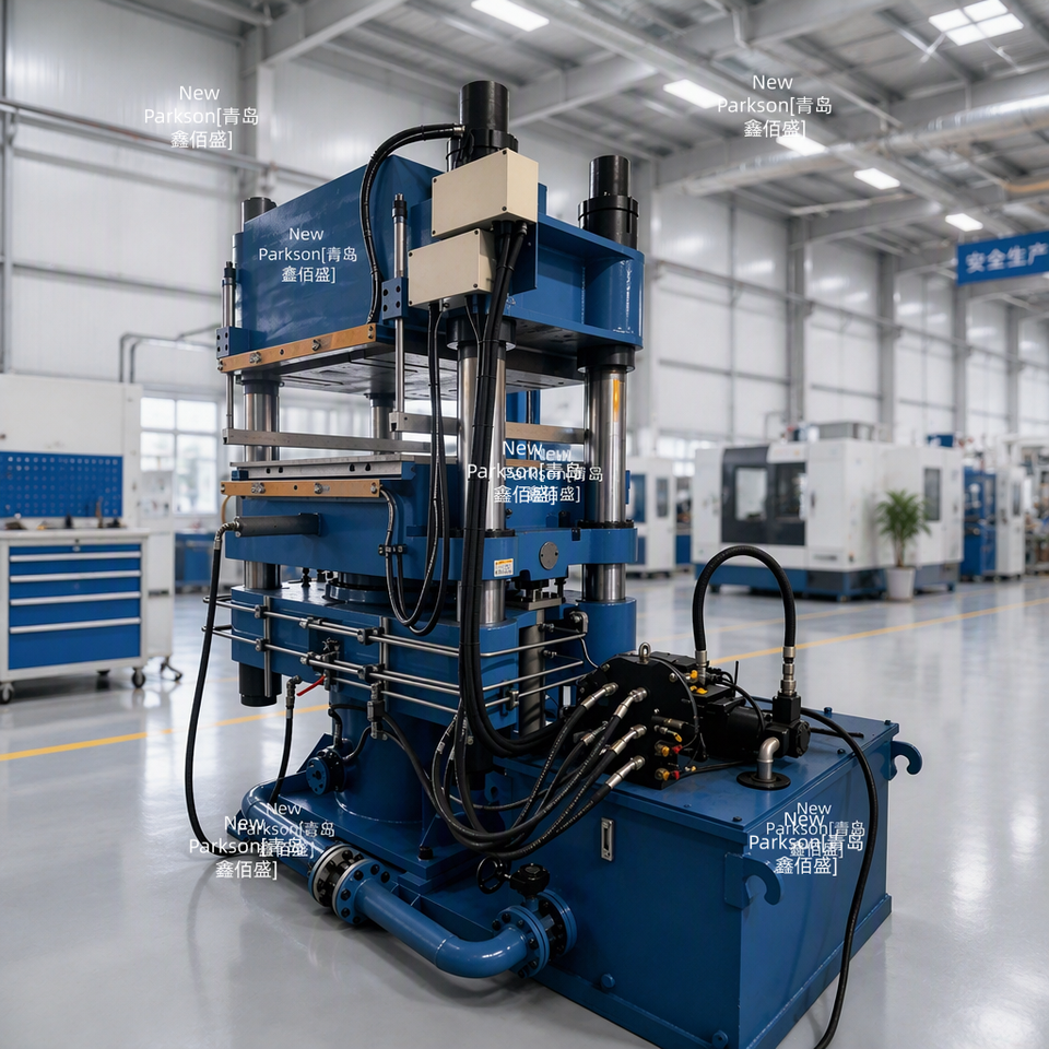 Machine Poly Mats Four Column Rubber Floor Tile Vulcanizing Equipment, Rubber Floor Tile ...