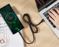 Cable Adaptador de Carga Rápida USB-A, Tipo-C de 65 W y 3 A, Material de Nailon, Conductor de Cobre Puro, Micro USB, Conector 3.0