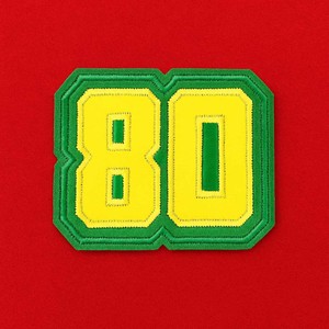 Applique de vêtement avec numéro 80 Faux cuir - Product Image 2