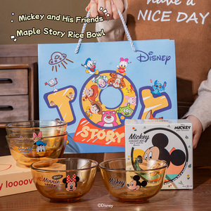 Vaisselle de design Disney, bols en <span class=keywords><strong>verre</strong></span> écologiques adaptés aux enfants, pour les cadeaux, l'usage domestique quotidien et la vente en gros - Product Image 6