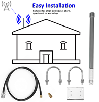 Antennes de communication sans fil omni fibre de verre mimo routeur wifi uhf antennes extérieures pour internet