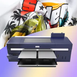 Impressora automática Dtg Tshirt Printing Machine com Epson i3200 dtf impressora para roupas de algodão poliéster lã