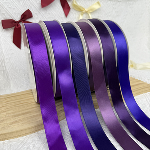 Nastro di Seta Satinato Floreale di Lusso 2,5 CM, Ecologico, per Decorazioni di San Valentino, Confezioni Regalo, Fai-da-Te, 100 Iarde - Product Image 3