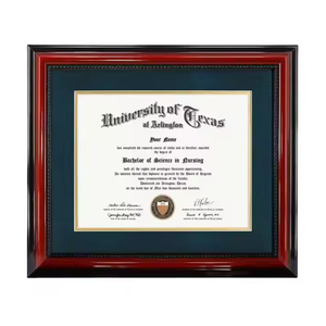 Marcos de Diploma de madera elegante Marco de Certificado de graduación de madera de cerezo A4 - Product Image 2