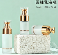 Flacon pompe 10ml-30ml pour crème BB et essence, flacon transparent pour fond de teint, flacon de lotion 15ml