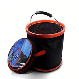 IStapromo Regalos: Cubo Plegable para Camping al Aire Libre, Contenedor de Agua Portátil, Cubo de Lavado Plegable para Playa, Viajes, Oxford - Product Image 1