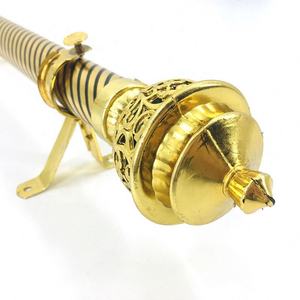 <span class=keywords><strong>Tringle</strong></span> à <span class=keywords><strong>rideau</strong></span> industrielle noire <span class=keywords><strong>3</strong></span> mètres en acier inoxydable - Product Image 4