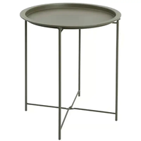Table d'appoint moderne en métal détachable petite Table d'appoint pour salon chambre Table basse avec plateau en fer