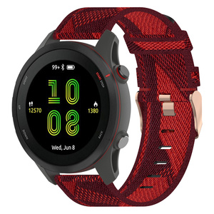 Correa de reloj de lona de nailon de tela deportiva de 18mm, 20mm, 22mm para <span class=keywords><strong>Garmin</strong></span> <span class=keywords><strong>Forerunner</strong></span> 265 265S 255 255 165 s 245 - Product Image 4