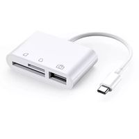 Lecteur de carte rapide USB 3.0 3 en 1 Type C vers SD TF Produit en stock