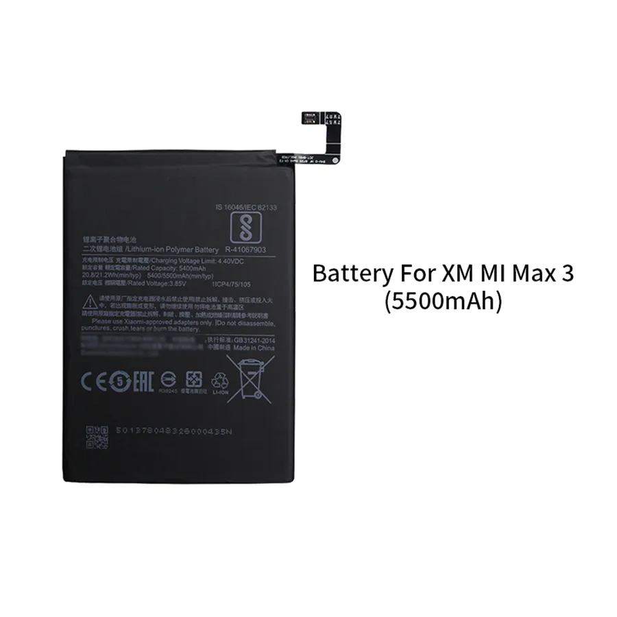 Mobile Phone Accessories Replacement Battery Rechargeable Batteries For Xiaomi Mi 9 SE A3 CC9 CC9e 9 Lite MI Max 2 3