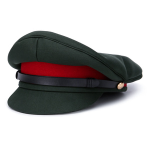 Cina XINXING cappello da ufficiale con ricamo personalizzato berretto da ufficiale in poliestere verde per capitani di sicurezza Soft Peak Cap - Product Image 2