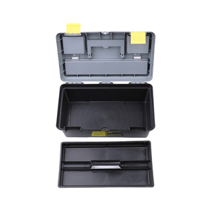Boîte à outils en plastique robuste de 16 pouces, grande capacité, multi-niveaux, portable, pour l'organisation de la quincaillerie, de l'atelier et du garage - Product Image 6