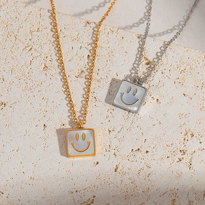 Collana di moda in acciaio inossidabile per coppia di donne e uomini - Product Image 3