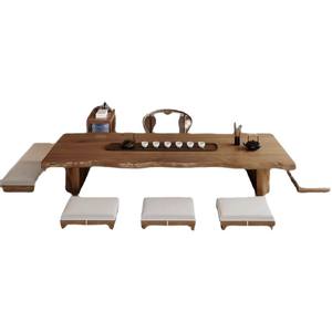 Japanese Style Wooden Slab Coffee <b>Table</b> Handmade <b>Low</b> Tea <b>Table</b> For Living Room Meeting Use - Product Image 5