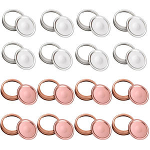 70mm 86mm toplu düzenli gümüş konserve kapakları Mason geniş ağızlı cam turşu kavanozu düzenli ağız konserve kapakları yiyecek içecek için depolama - Product Image 6