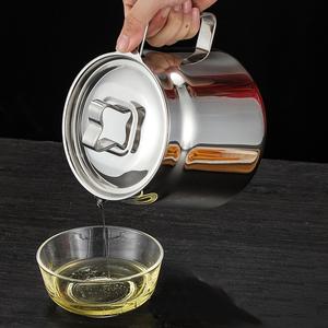 Friggitrice in acciaio inox da 1,5 l con grasso custodi pentole da esterno per la conservazione e la cottura di oli da cucina - Product Image 6