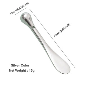Yüz Güzellik Aracı <span class=keywords><strong>2</strong></span>'si 1 Arada Çinko Alaşımlı Lazer Kaşık - Gözyaşı Şeklinde Göz Kremi ve Yüz Kremi Kepçesi <span class=keywords><strong>3</strong></span> Renk Mevcuttur - Product Image 3