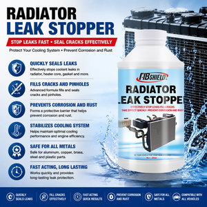 FIBSHIELD 354ML Mastic anti-fuite <span class=keywords><strong>pour</strong></span> radiateur avec logo personnalisé, action rapide, réparation du système de refroidissement, protection anti-corrosion - Product Image 3