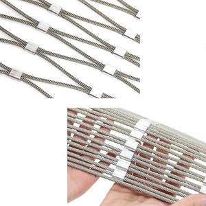 Maille <span class=keywords><strong>de</strong></span> câble en acier inoxydable <span class=keywords><strong>de</strong></span> Style virolé/noué pour maille <span class=keywords><strong>de</strong></span> zoo <span class=keywords><strong>de</strong></span> volière/filet <span class=keywords><strong>de</strong></span> Protection contre les chutes/balustrade <span class=keywords><strong>de</strong></span> <span class=keywords><strong>chemin</strong></span> - Product Image 5