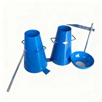Herramientas de Prueba de Concreto de Alta Calidad Directo de Fábrica, Equipo de Prueba de Asentamiento, Kit de Prueba de Cono de Asentamiento, Garantía de Un Año