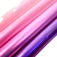Tissu vinyle métallisé mat écologique PU holographique laser iridescent simili cuir pour chaussures, sacs, ceintures, accessoires, ameublement
