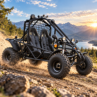 Kart à essence tout-terrain pour adultes, prêt pour l'aventure, 200 cm³, 11 kW, 4 temps, démarrage électrique, suspension indépendante