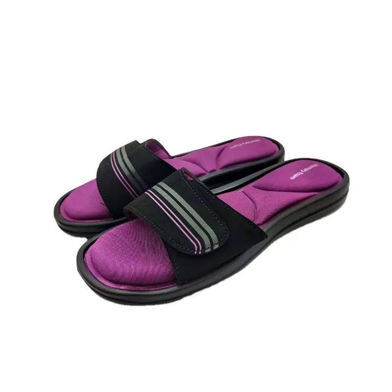 Hot Sale Open Toe Sleepers Sandália R Não Slip House Indoor Chinelo Soft Comfort Sandal Memória Espuma Esponja Chinelo Para As Mulheres