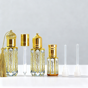 Mini Octagon Shape Perfume Glass Tola Bottle Arabic <b>Small</b> Perfume Bottle Crystal 3/6/12ml Oud Luxury Perfume Bottle Glass - Product Image 2