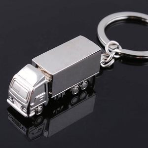 Custom Logo Metal Big Rig Keyring Mini Semi Truck Shaped Keychain <b>for</b> Logistics Promotional <b>Gift</b> - Product Image 2