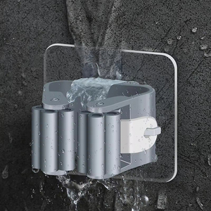 Support <span class=keywords><strong>mural</strong></span> de rangement pour la maison, organisateur de <span class=keywords><strong>balais</strong></span>, support imperméable pour <span class=keywords><strong>balais</strong></span>, clips de suspension - Product Image 3