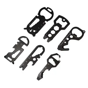 مفتاح براغي بشعار مخصص أداة سلسلة مفاتيح متعددة الاستعمال 420 مصنوعة من الفولاذ المقاوم للصدأ