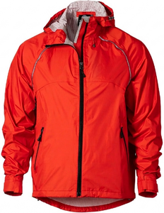 Veste de cyclisme unisexe à capuche, imperméable, respirante, coupe-vent, réfléchissante, 2.5L, entièrement thermosoudée, pour VTT et route - Product Image 1