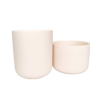 Vases à bougies en céramique de luxe personnalisés en gros, contenants à bougies vides, pots à bougies écologiques - Product Image 3