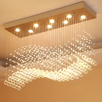 Lustre LED en cristal en forme de boule, grand luminaire suspendu moderne pour projet de villa intérieure, décoration de mariage à domicile, vente en gros