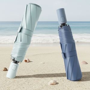 Vente directe d'usine, parapluie pliant personnalisé noir avec protection UV, grand parapluie personnalisé pour l'extérieur avec housse en plastique pour la pluie - Product Image 3