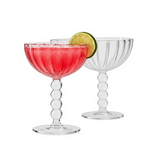 Copas de Cóctel de Borosilicato Hechas a Mano de 300 ml, Vasos de Martini sin Plomo, Cristalería de Bar Reutilizable, Venta al por Mayor - Product Image 2