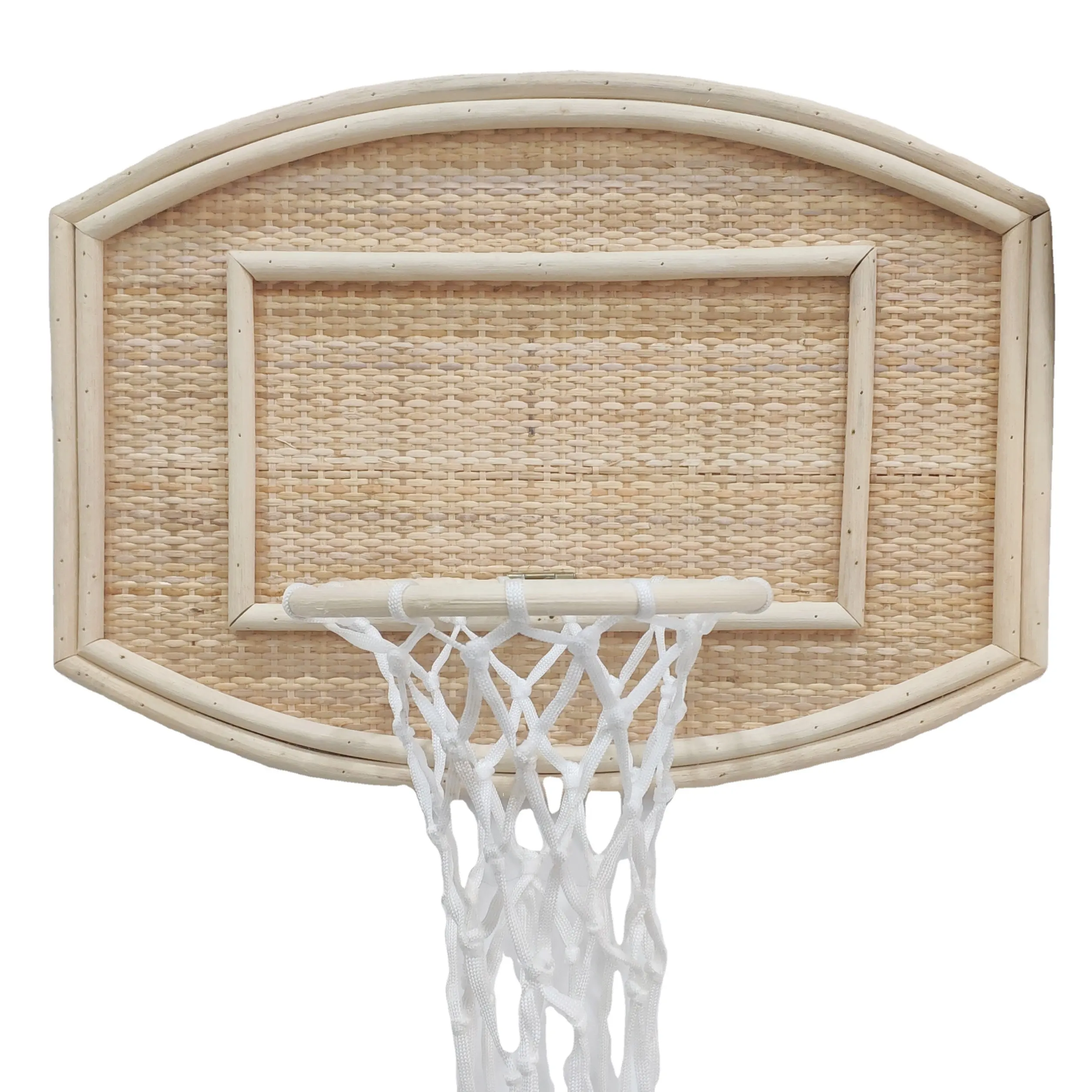 Wholesale Rattan Kids Toys High Quality Indoor Basketball Stand Hoop For Wall Decor Handmade Kids Toddlers Play Toys